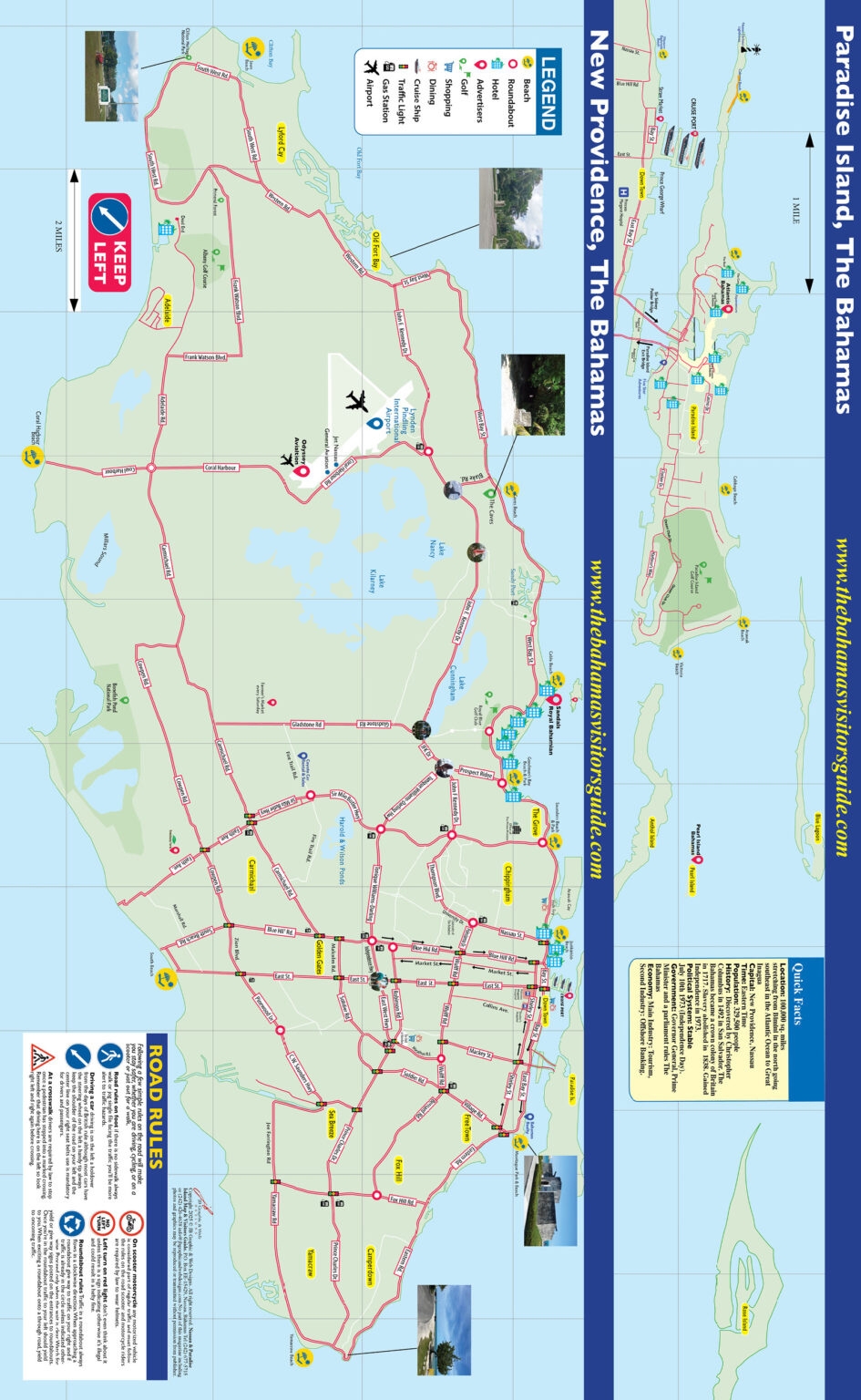 Nassau & Paradise Island Map